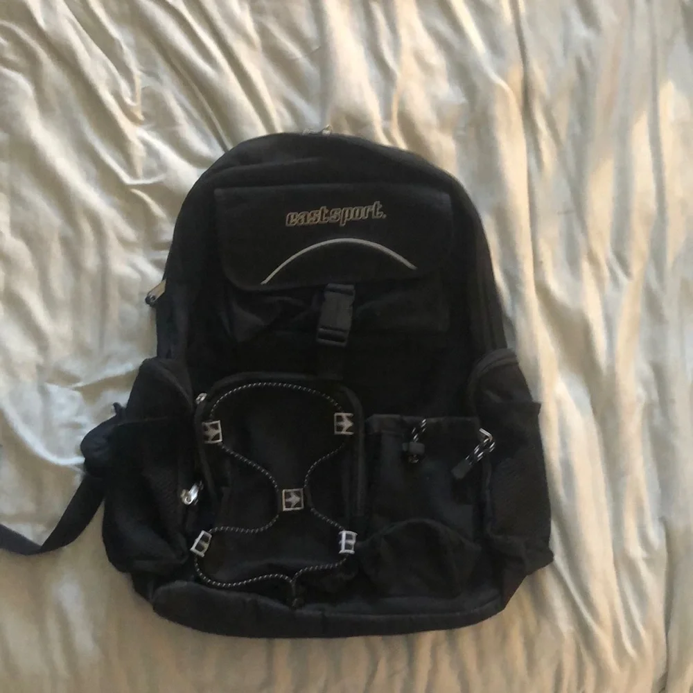 Eastsport Black Backpack Durable Everyday Design
